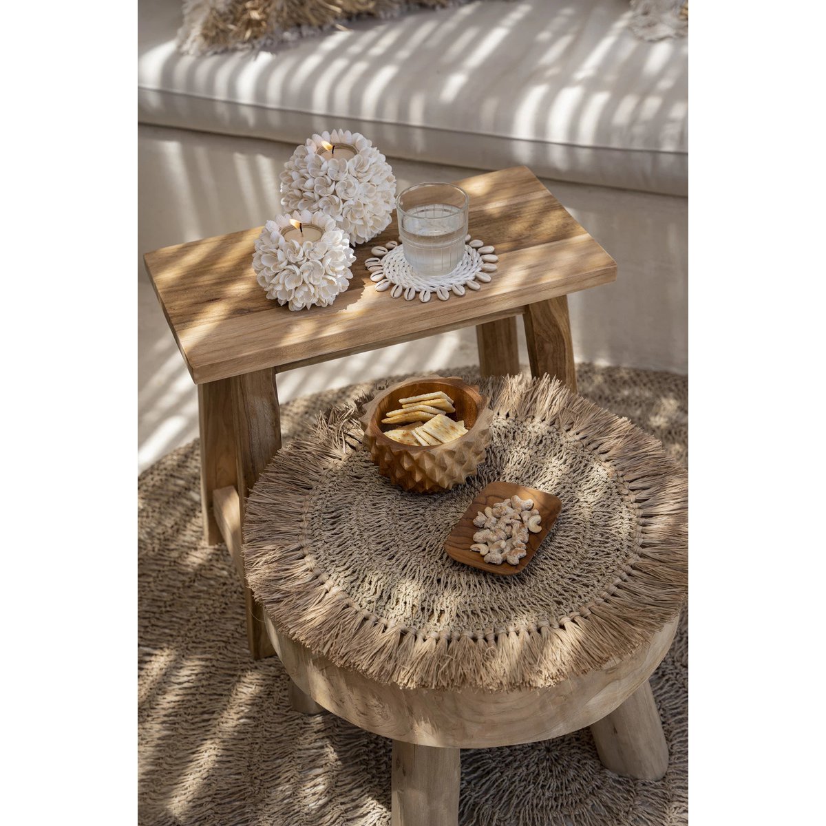 The Crochet Raffia Placemat - Natural