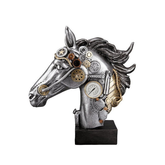 Poly sculpture "Steampunk Horse"