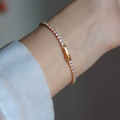 Timeless Diamond Look Sparkling Bracelet