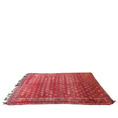 Vintage hand-woven wool Berber rug 169 x 258 cm