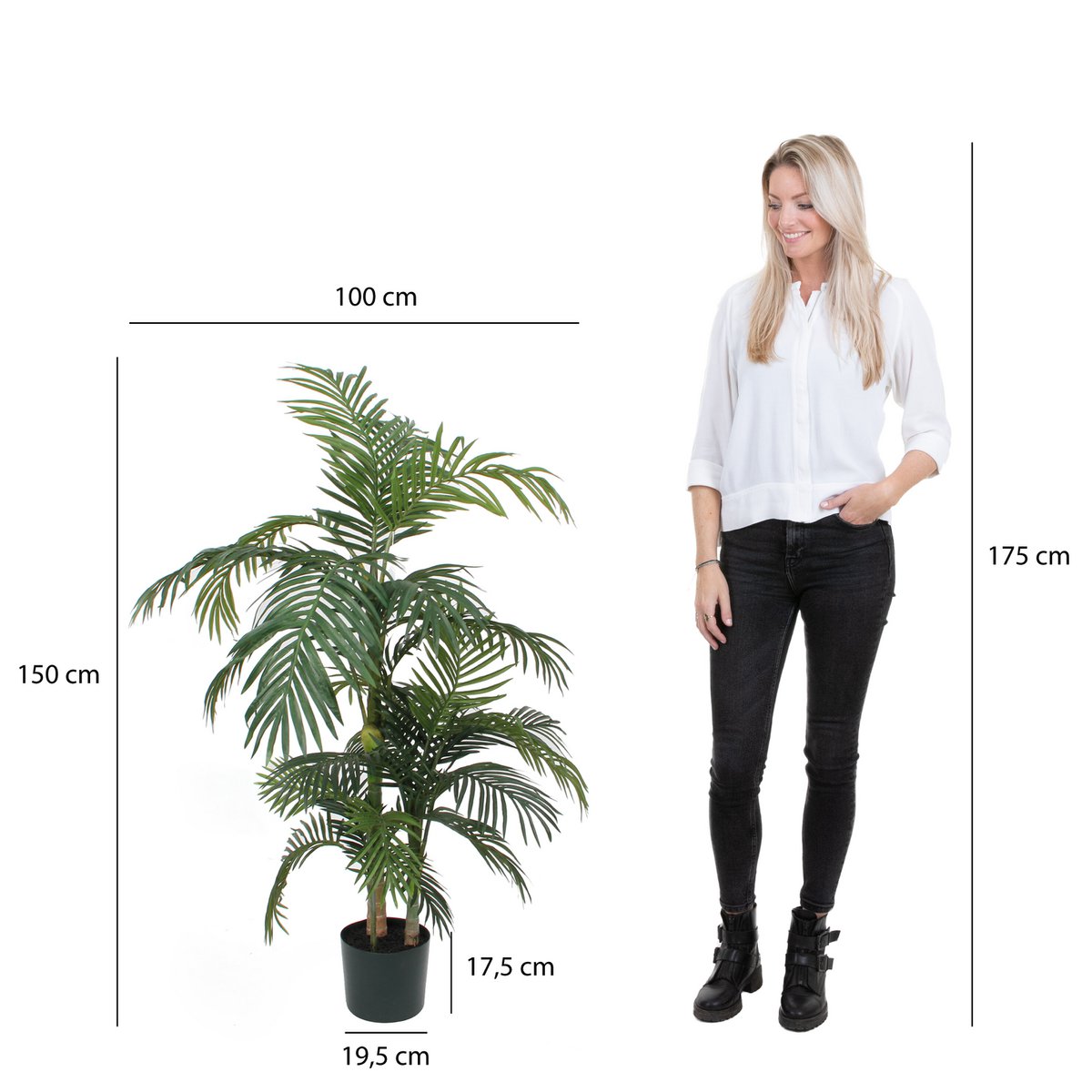 Artificial plant Areca palm Green