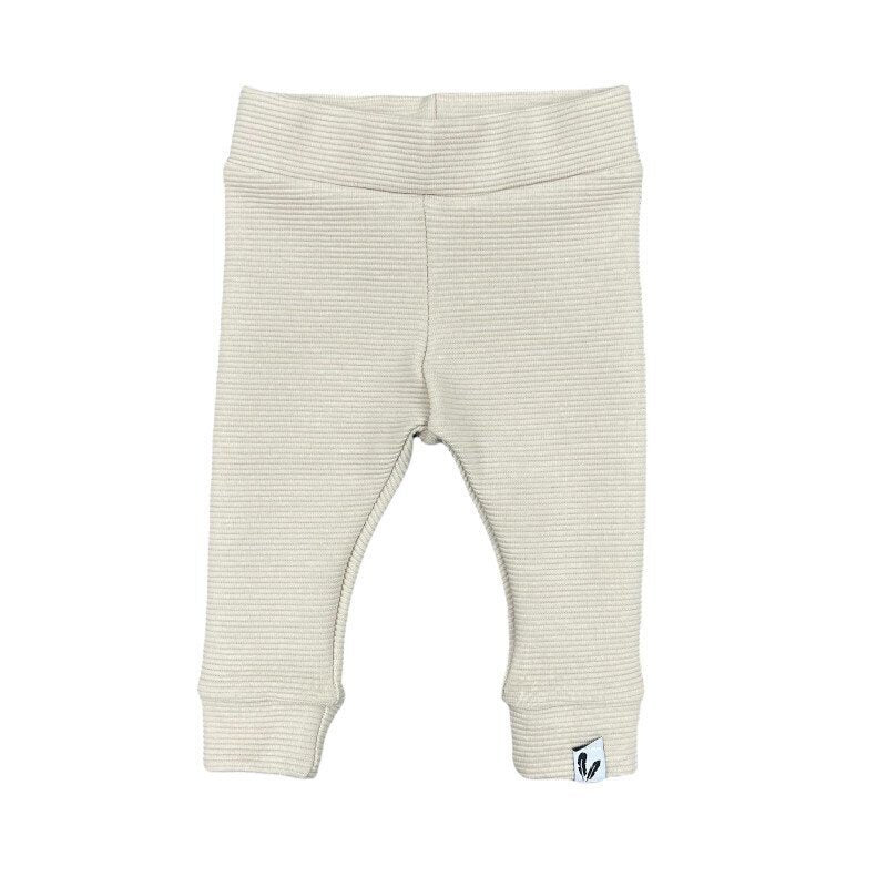 Newborn pants rib beige