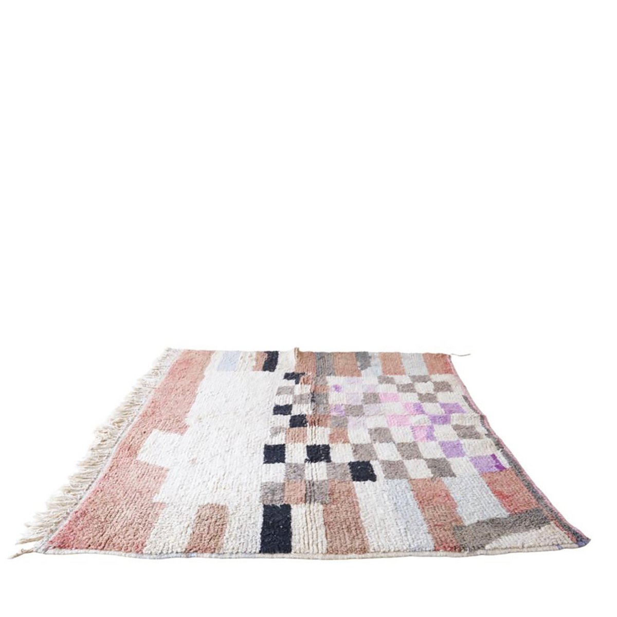 Pure wool Moroccan Berber rug 205 x 193 cm