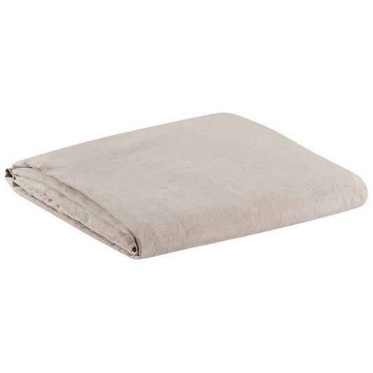 STONEWASHED ZEPHYR FITTED SHEET Natural 160 x 200