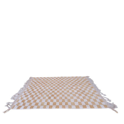 Berber checkered wool rug 164 x 251 cm