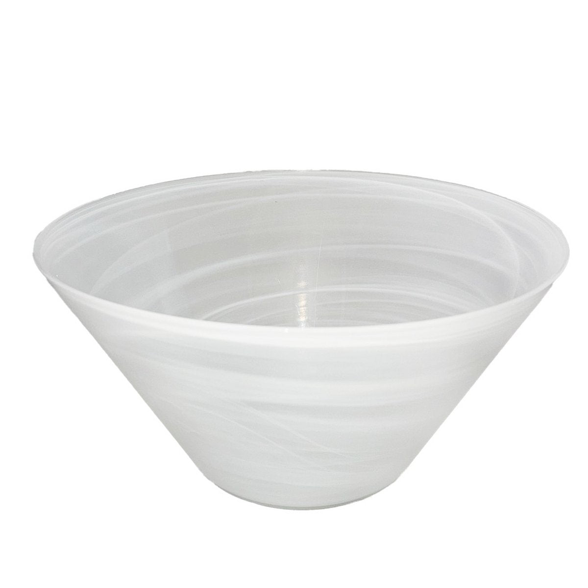 White conical bowl 33x33x6.5cm