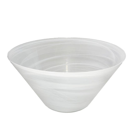 White conical bowl 33x33x6.5cm