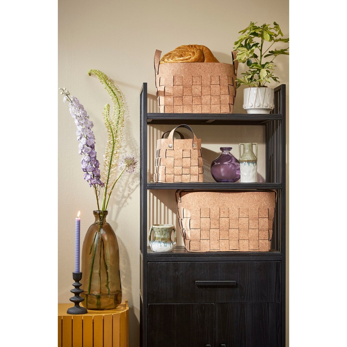 Storage basket set Brown