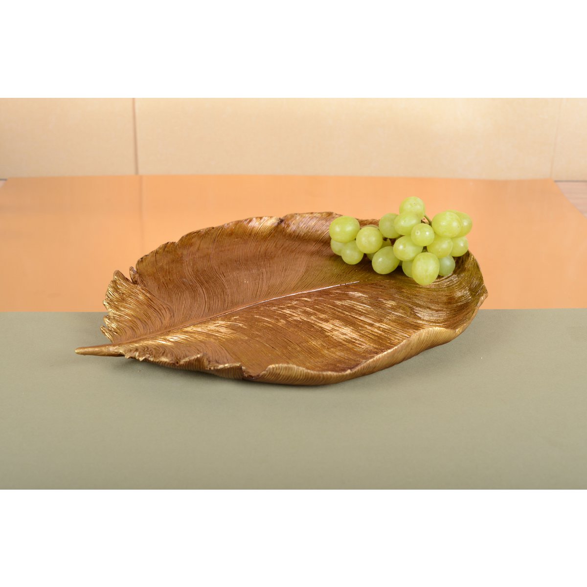 Decorative Cup Doree Leaf 38x29.5x4cm