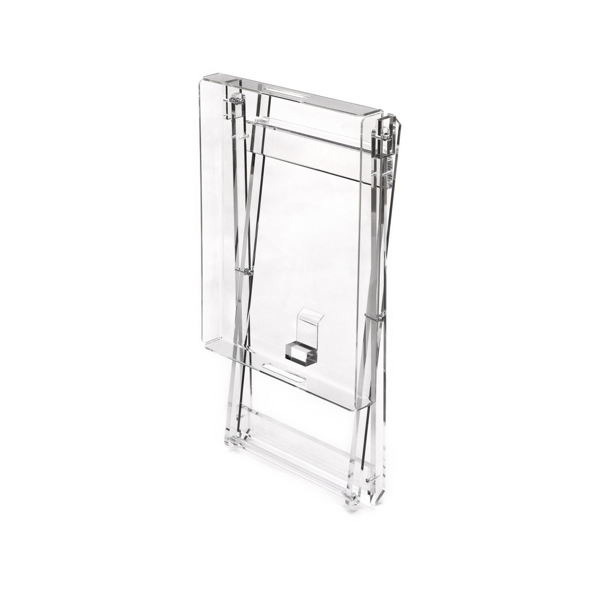 PLATEAU SUR TABLE PLIANTE EN ACRYLIQUE 46X38X54CM