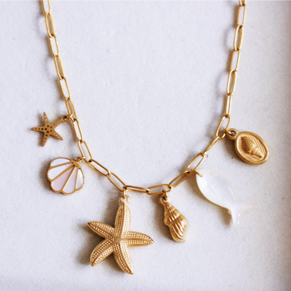 Charm necklace 'Sea Treasures'