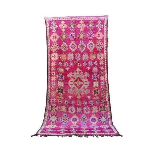 Pure wool Moroccan Berber rug 202 x 424 cm