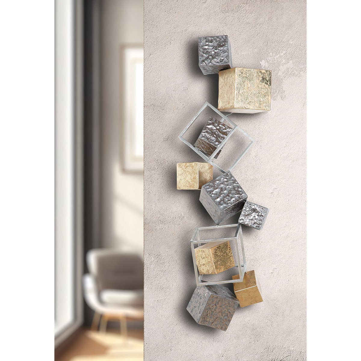 Wall relief “Cubes”