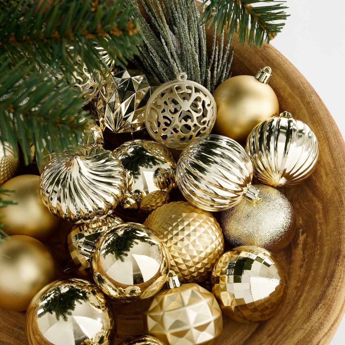 Christmas ball set Champagne