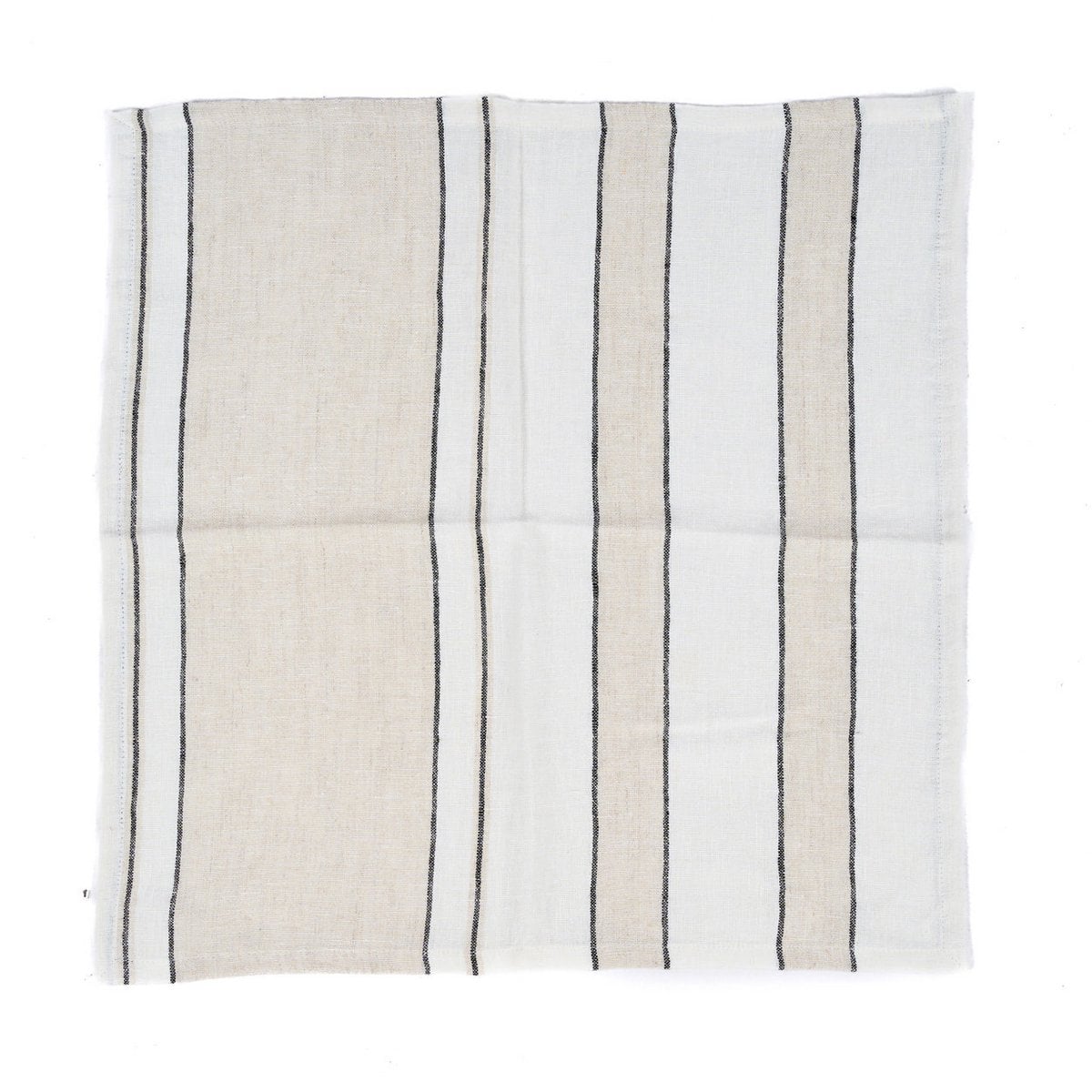 The Provence Napkin - Natural Black White - 45x45