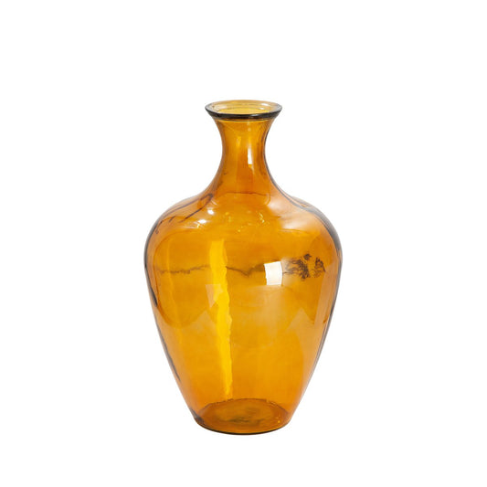 Glass floor vase "Arturo" amber