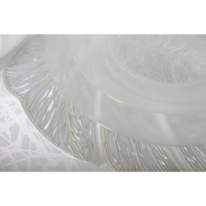 SILVER FILIGREE LEAF PLATTER