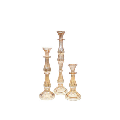 Large H41CM amber amber candlestick