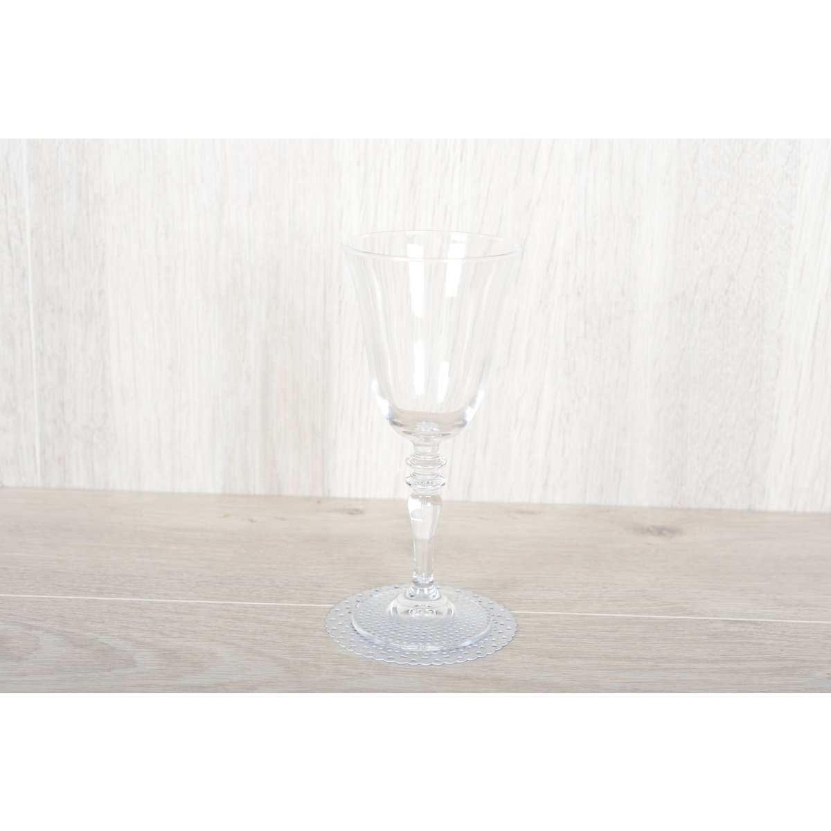 Silver round glass - set of 6