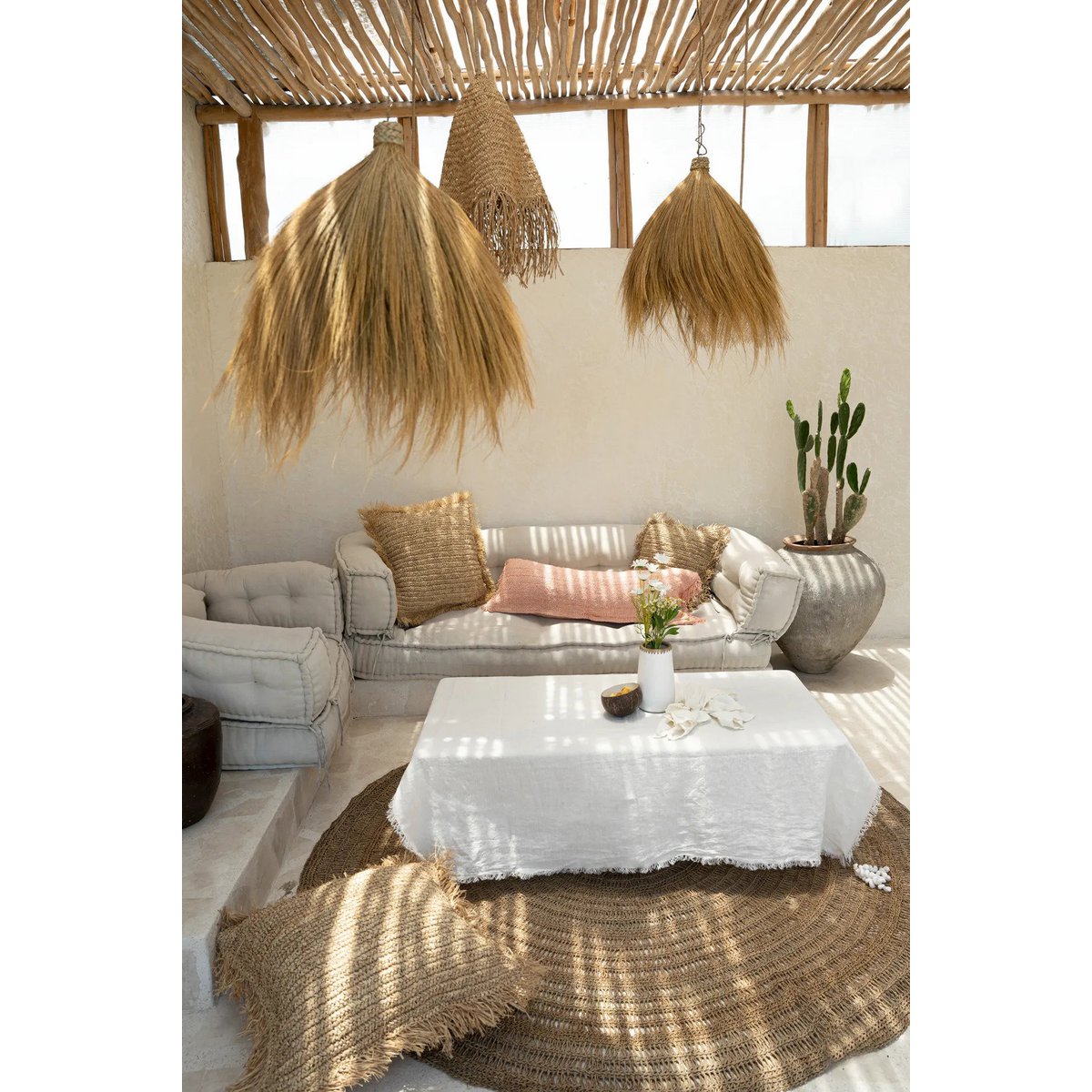 The Rayung Hut Pendant - Natural - L
