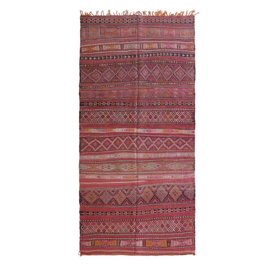 Pure wool Moroccan Kilim Berber rug 168 x 360 cm SOLD