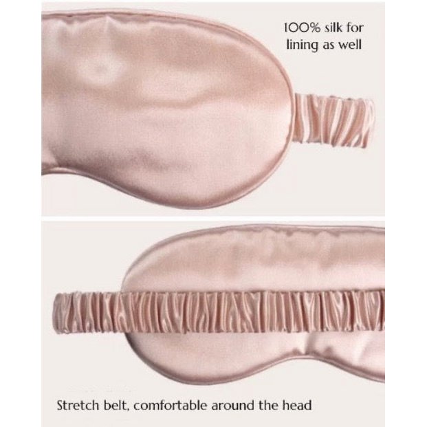 100% Silk Sleeping Mask-22mm-Plain Colors-Oversize