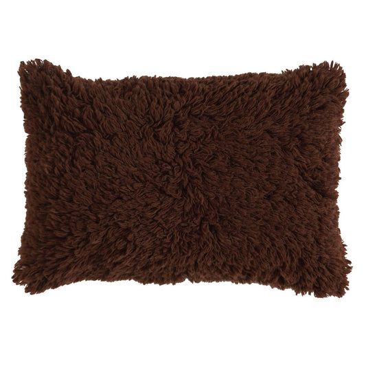 Cushion Shaggy Brown - 40 x 60 cm
