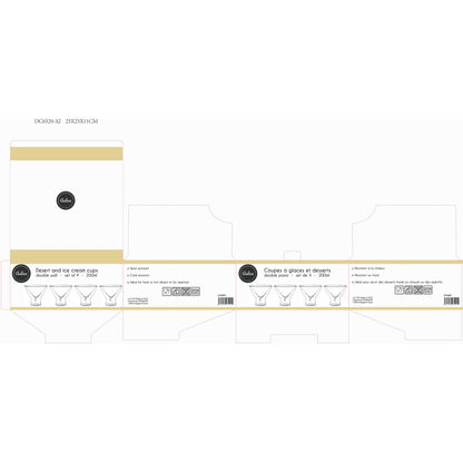 DOUBLE WALL 200 ML ICE CREAM SQUADS / GLASSES - SET OF 4
