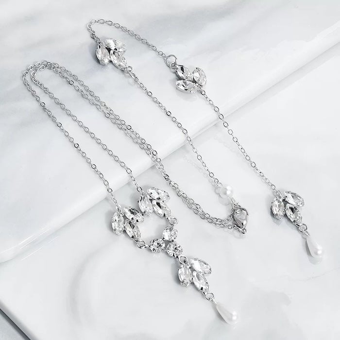 Bridal Back Necklace for the Wedding