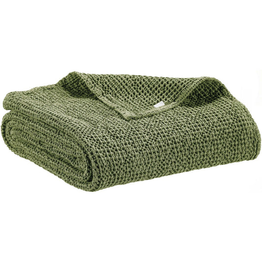 Recycled plaid Maia Eucalyptus 140 x 200