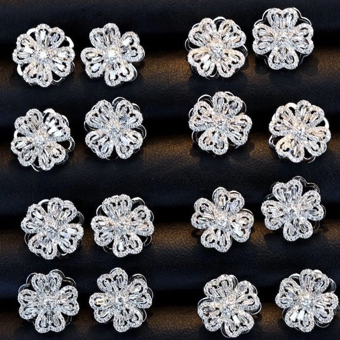 Dazzling Turning Four Leaf Clover Jewelry Set