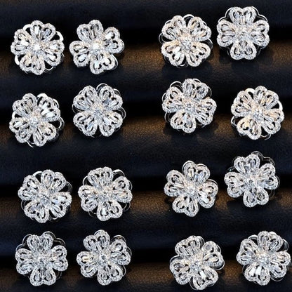 Dazzling Turning Four Leaf Clover Jewelry Set