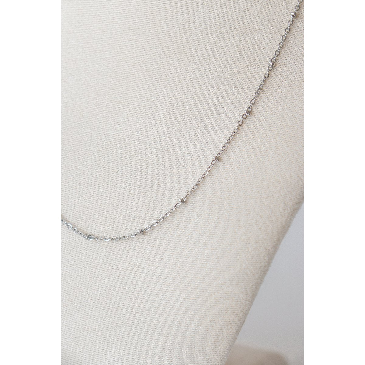 Basic Necklace Balls - choose your length - Silver