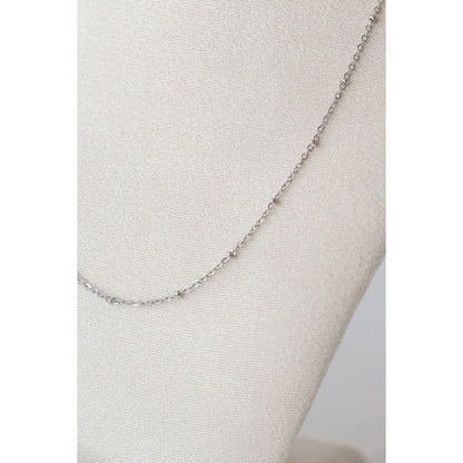Basic Necklace Balls - choose your length - Silver