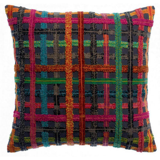 Soline Multico embroidered cushion 45 x 45