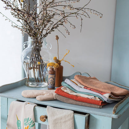Curl Terracotta Eyelet Hand Towel 50 x 50