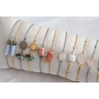Sunstone Bracelet - Silver