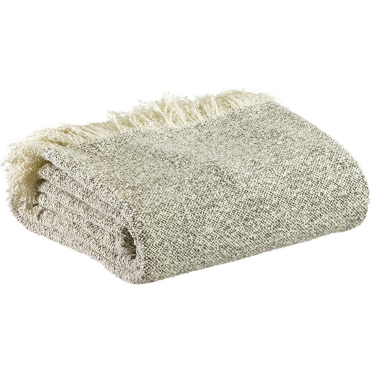 Jane Olive mottled blanket 130 x 160