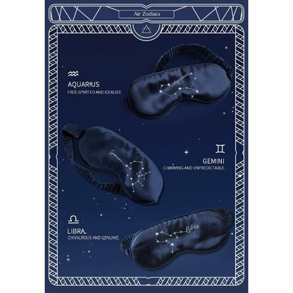 Zodiac Signs 100% Silk Sleeping Mask-Oversize