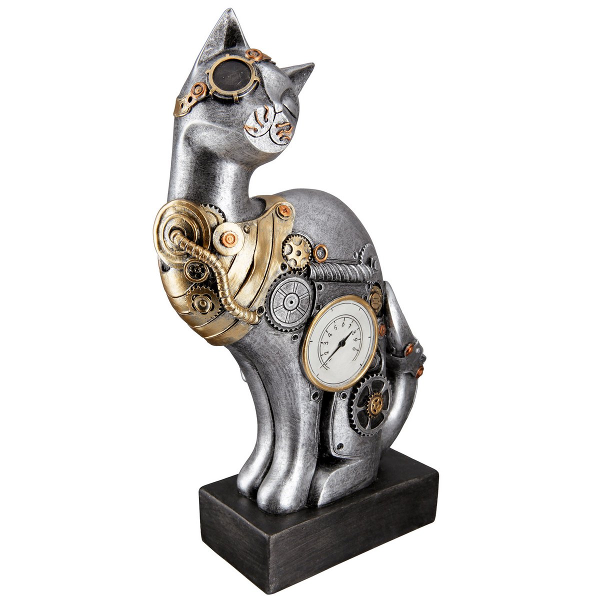 Poly Sculpture "Steampunk Cat"