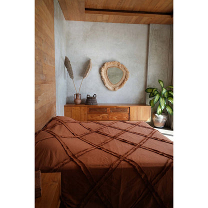 The Berber Bed Throw - Terracotta