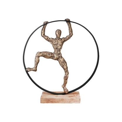 Sculpture round pose H.45 cm