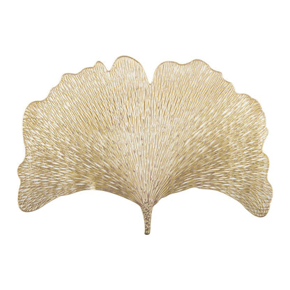 GINKGO GOLD PLATE COVER 44X30 CM