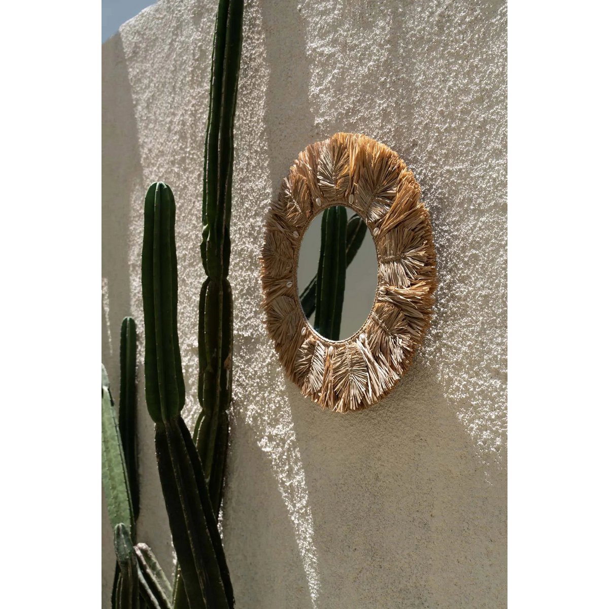 The Palm Tree Mirror - Natural - M