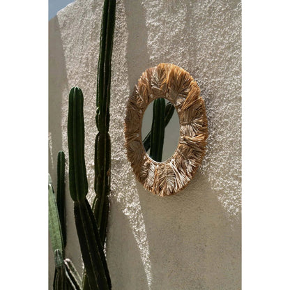 The Palm Tree Mirror - Natural - M