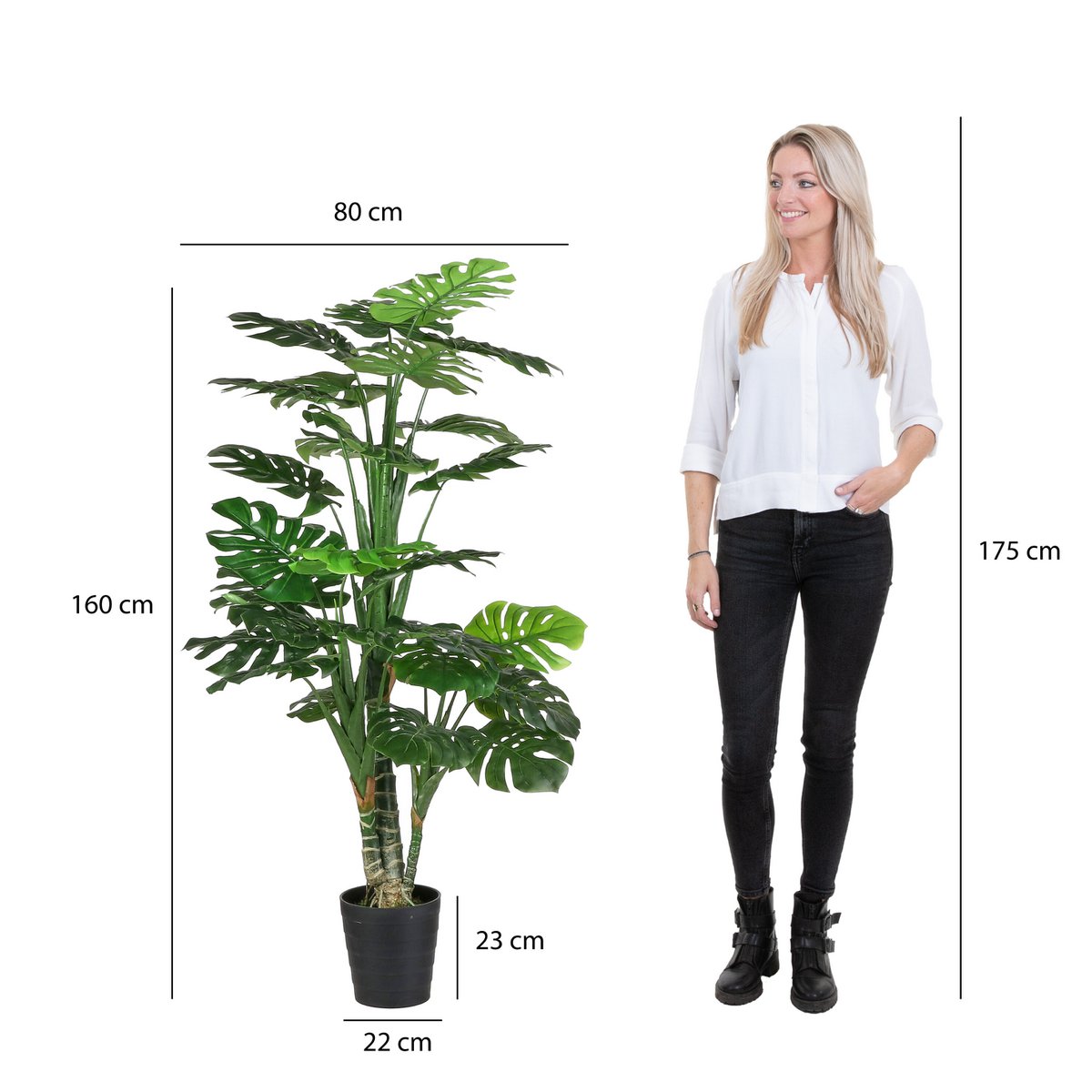 Artificial plant Monstera green
