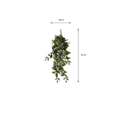 Artificial hanging plant Tradescantia Green