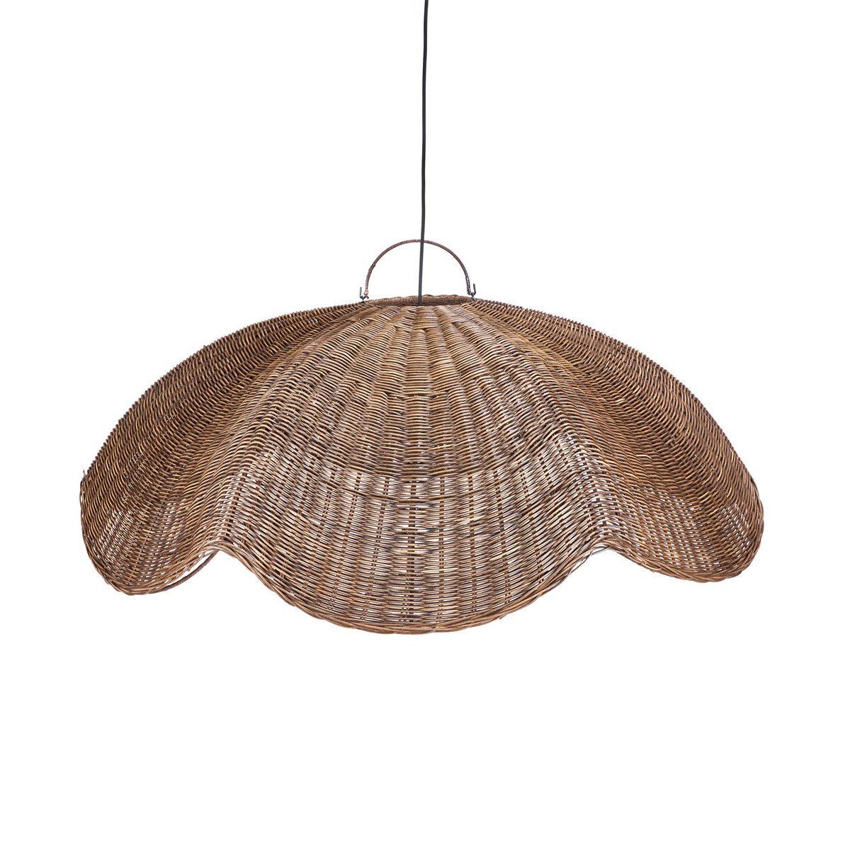 The Wave Pendant - Dark Walnut - L