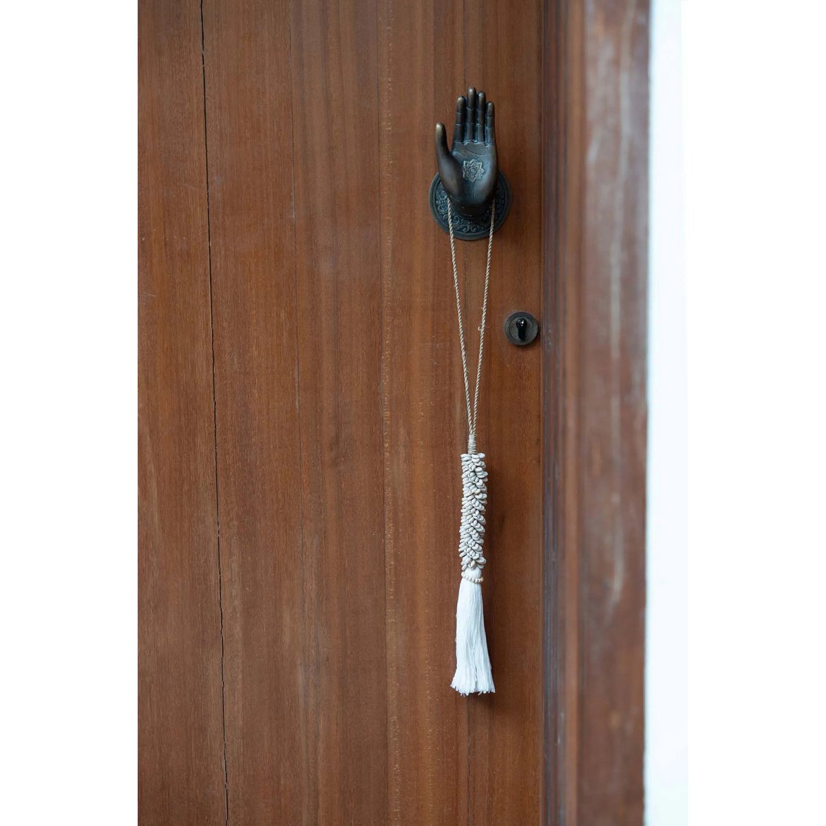 The Cowrie & Cotton Tassel - Natural