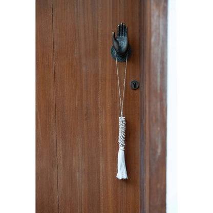 The Cowrie & Cotton Tassel - Natural